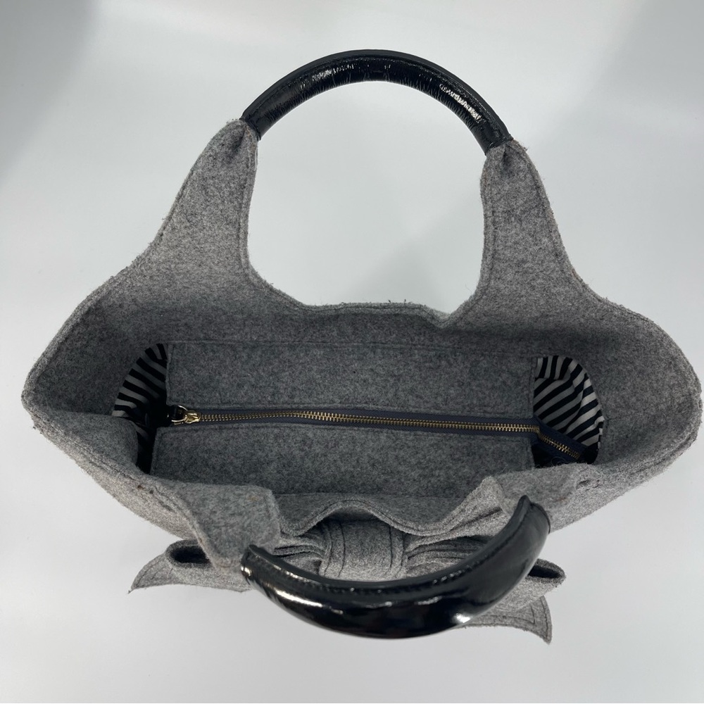 Kate Spade Lg Walker Park Tate Wool Bow Bag Romantic Coquette Luxury Feminine - Picture 7 of 15